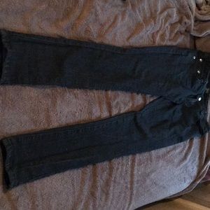 Black denim jeans